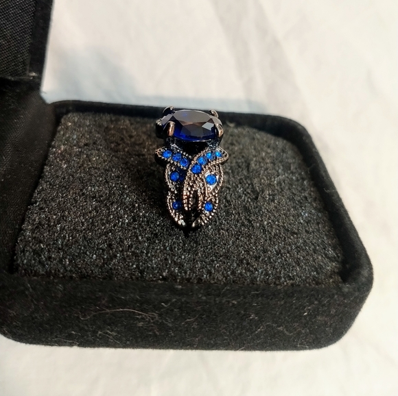 S6 BLK Titanium/Sapphire Ring - Picture 5 of 9